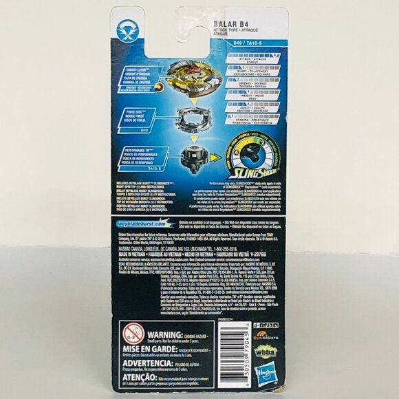 Beyblade Burst Turbo Slingshock Balar B4 Single Battling Top New Sealed - Picture 6 of 12